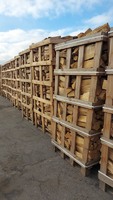 Дрова колотые дубовые сухие евроящик