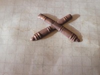 Петлично-погонная эмблема артиллерии РККА образца 1936 года ( немагнитная)