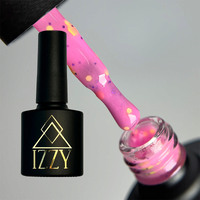 Експрес-Дизайн: Рожева База Izzy Jam Base #02 (10мл) з Різнокольоровим Декором